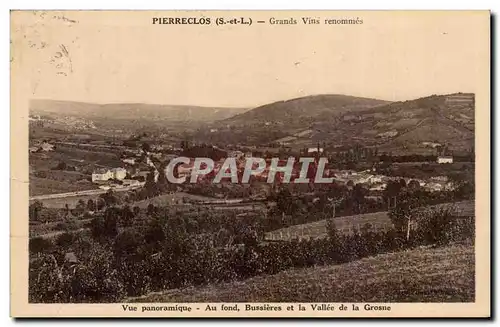 Pierreclos Cartes postales Vue panoramique Au fond bussieres et la vallee de la GRosne