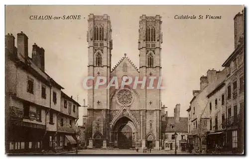 Chalon sur Saone Ansichtskarte AK Cathedrale St Vincent