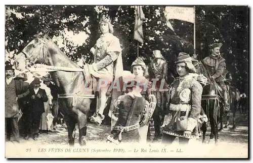 Ansichtskarte AK Les fetes de Cluny (septembre 1910) Le roi Louis IX