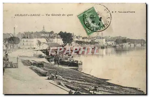 Chalon sur SAone Cartes postales Vue generale des quais