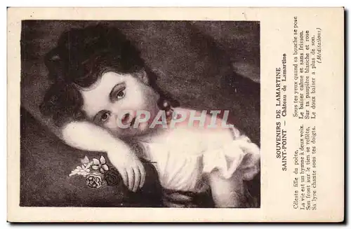 Souvenirs de Lamartine Cartes postales Saint Point Chateau (enfants)