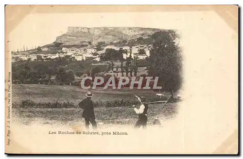 Cartes postales Les roches de Solutre pres MAcon