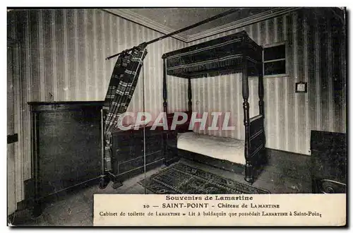 Saint Point Ansichtskarte AK Chateau de Lamartine Cabinet de toilette de Lamartine