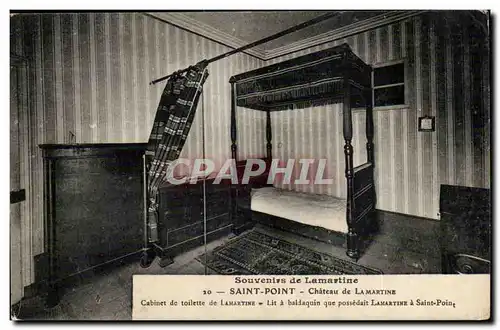 Saint Point Cartes postales Chateau de Lamartine Cabinet de toilette de Lamartine