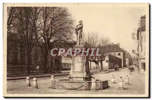 Chalon sur Saone Ansichtskarte AK Fontaine Neptune