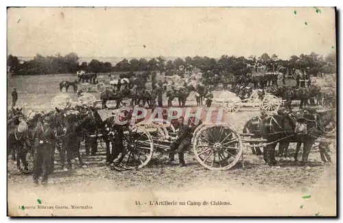 Chalon sur Saone Cartes postales Artillerie au camp