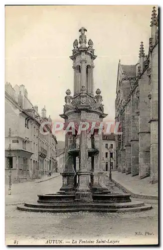 Autun Cartes postales Fontaine Saint Lazare