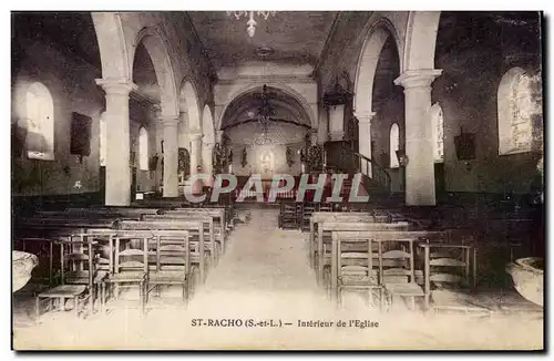 Saint racho Ansichtskarte AK Interieur de l&#39eglise