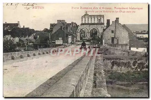 Autun Ansichtskarte AK Porte romaine dite d&#39Arroux Monument historique