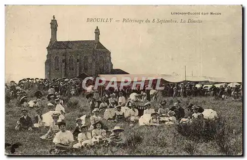BRouilly Cartes postales Pelerinage du 8 septembre La dinette