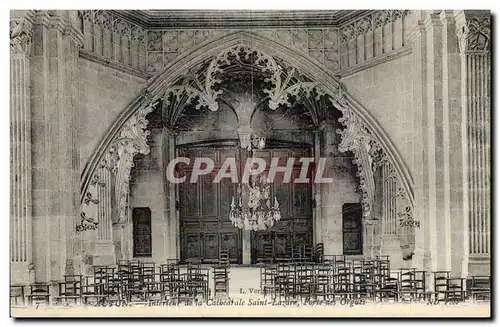 Autun Cartes postales Interieur de la cathedrale Saint Lazare Porte des orgues