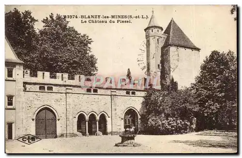 Blanzy les Mines Cartes postales La chateau du Plessi