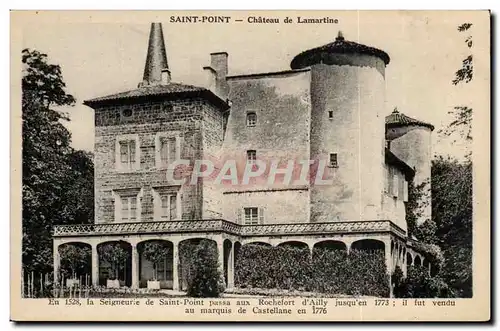 Cartes postales Saint Point Chateau de Lamartine