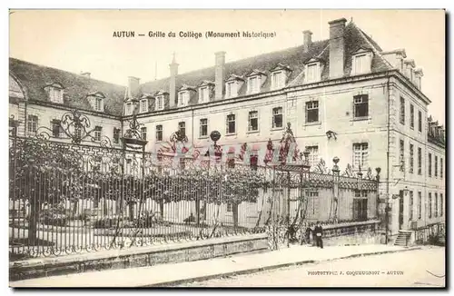 Cartes postales Autun Grille du college