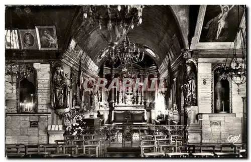 Honfleur Ansichtskarte AK Interieur de la chapelle ND de Grace