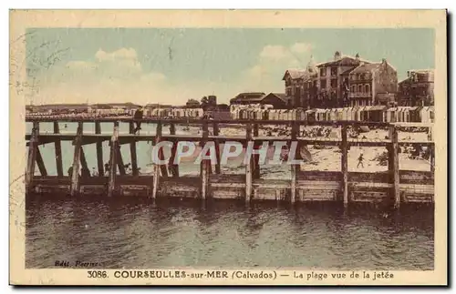 Courseulles sur Mer Cartes postales La plage vue de la jetee