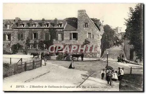 Dives sur Mer Ansichtskarte AK L&#39hostellerie de Guillaume le Conquerant et la rue de Lisieux