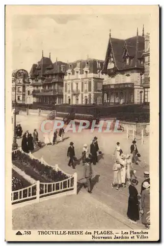 Trouville Reine des plages Ansichtskarte AK Les planches nouveaux jardins et villas