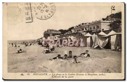 Houlgate Cartes postales La plage et le casino l&#39heure de la sieste