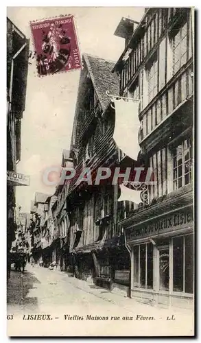 Lisieux Cartes postales Vieilles maisons rue aux FEves