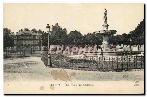 Bayeux Cartes postales La place du chateau