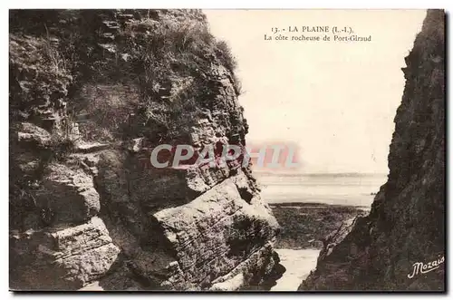 La Plaine Cartes postales La cote rocheuse de Port Giraud