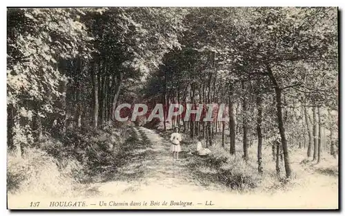 Houlgate Cartes postales Un chemin dans le bois de Boulogne