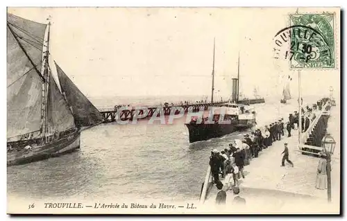 Trouville - L&#39Arrivee du Bateau du H- Cartes postales