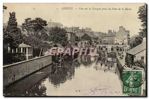 Lisieux - Vue sur la Touques prise du Pont de la Barre Ansichtskarte AK