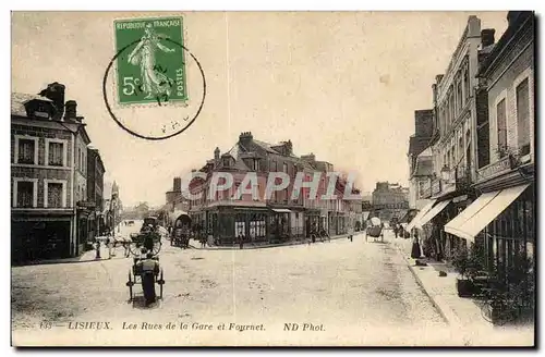 Lisieux - Les Rues de la Gare et Fournet Cartes postales