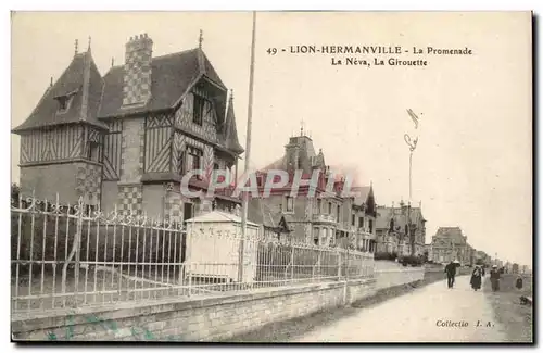 Lion Hermanvile - La Promenade - La Neva - La Girouette - Cartes postales