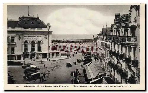 Trouville - La Reine des Plages - Restaurant du Casino et les Hotels Ansichtskarte AK