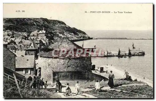 Port en Bessin - La Tour Vauban - Cartes postales