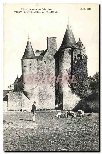 Vierville sur Mer Ansichtskarte AK Le Vaumicel (cochons)