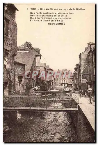 Vire Cartes postales Une vieille rue au bord de la riviere