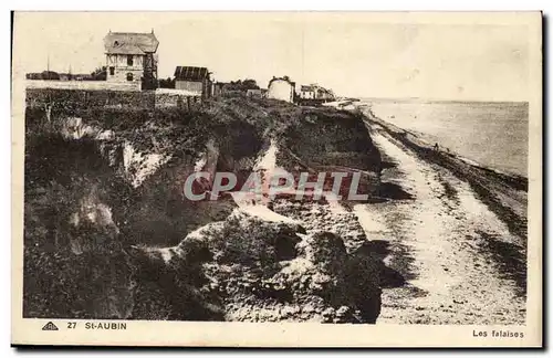 Saint Aubin Ansichtskarte AK Les falaises