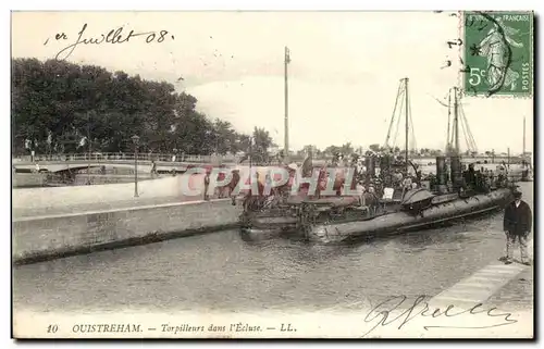 Ouistreham Cartes postales Torpilleurs dans l&#39ecluse