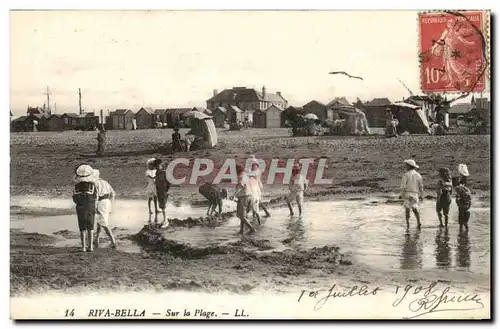 Riva Bella Ansichtskarte AK Sur la plage (enfants)