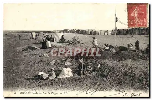 Riva Bella Ansichtskarte AK Sur la plage (enfants)