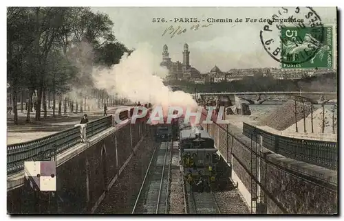 Paris Ansichtskarte AK Chemin de fer des Invalides (train)