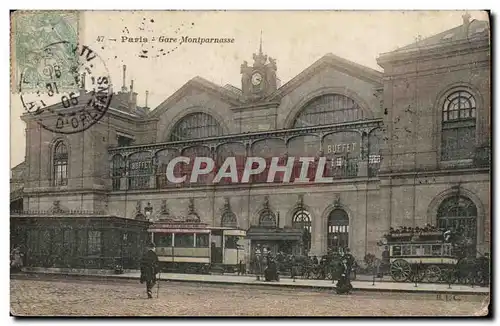 Paris Ansichtskarte AK Gare Montparnasse