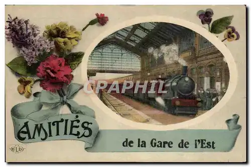 Paris Cartes postales Gare de l&#39Est (train)