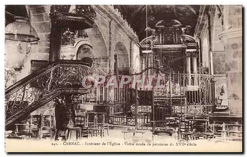 Carnac - Interieur de l&#39Eglise Voute ornee de peintures de XVII siecle - Cartes postales
