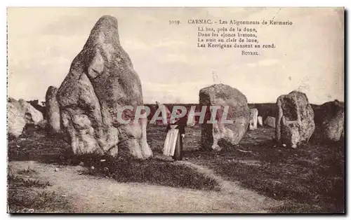 Carnac - Les alignements de Kermario - Cartes postales