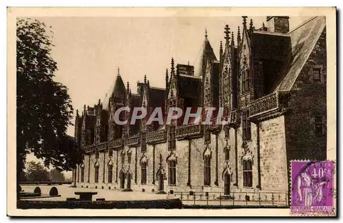 Josselin - Facade interieure du Chateau 1490 1505 - Ansichtskarte AK