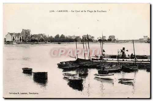 Larmor - Le Quai et la Plage de Toulbars - Cartes postales