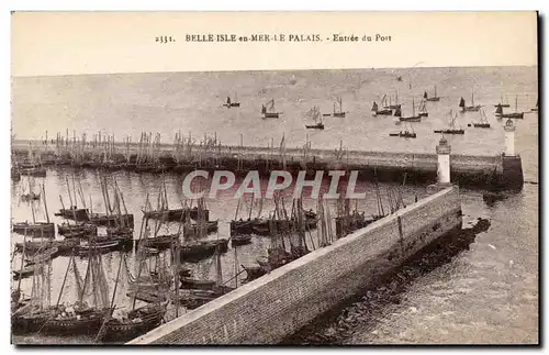 Belle Isle en Mer - Le Palais - Entree du Port - Ansichtskarte AK