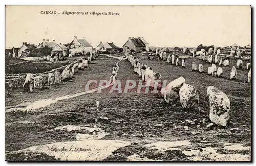 CArnac Cartes postales Alignements et village du Menec