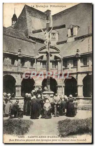 Sainte Anne d&#39Auray Cartes postales Le calvaire (les pelerins piquent des epingles pour se marier dans l&#39a