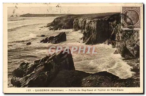 Quiberon Ansichtskarte AK Pointe de Beg Naud et rocher de Port Blanc